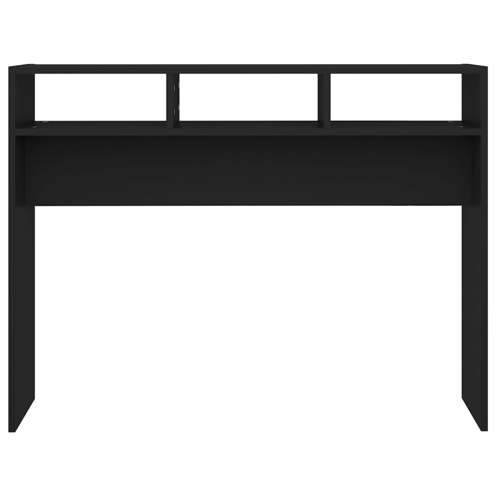 Console Table Black 105x30x80 cm Engineered Wood